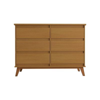 Cômoda Para Quarto Londres Com 6 Gavetas - Nature
