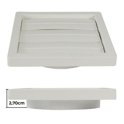 Grade Externa Para Saída De Ar Auto Fechante 100mm