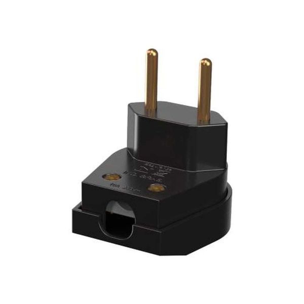 Pino Macho 2p 10a Triangular Preto - Conector Elétrico 26560