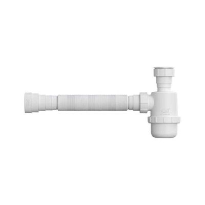 Sifão Copo Universal Branco - Herc - Para Pias E Tanques