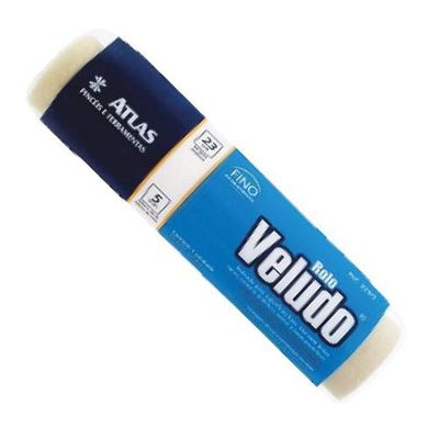 Rolo Veludo 23cm Atlas 329-5 Para Verniz E Tintas Protetivas