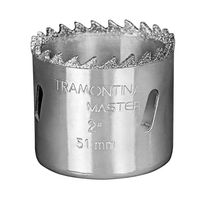 Serra Copo Diamantada 89mm 3.1-2 Tramontina Dente Metal Duro Aço Especial Cromado Tramontina