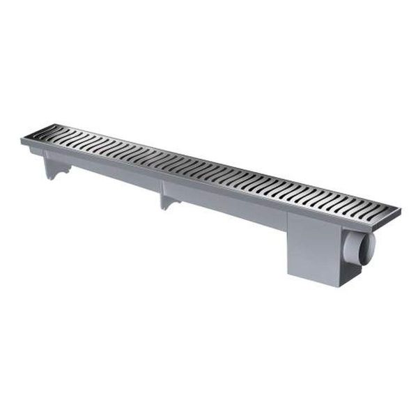 Ralo Linear Modulável Sifonado 50cm Cromado - Coleta água De Pisos - Herc
