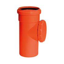 17623841911304 Tee Inspeção 100x75mm Amanco Silentium - Pvc Mineralizado Auto Extinguível