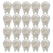 Kit Lâmpada Com Protetor Para Forno Embutir 110V - 20 Peças Branco 110V