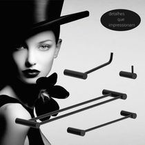 Kit Acessórios Para Banheiro Preto Fosco 4 Peças Grego Metal 2060or