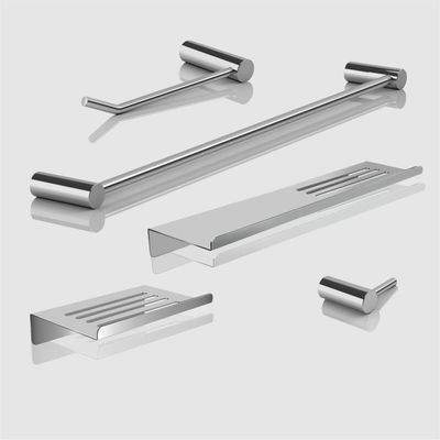Kit Acessórios Para Banheiro Escovado 5 Peças Grego Metal 2102or