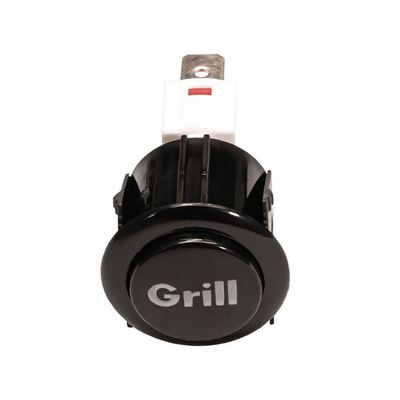 Interruptor Com Botão Do Grill Dourador Para Fornos Preto Bivolt
