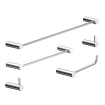 Kit Acessórios Para Banheiro Alto Brilho 5 Peças Grego Metal 2070or