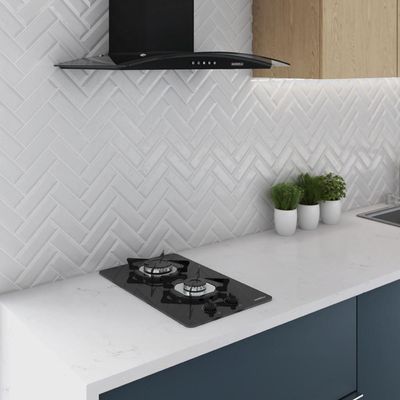 Cooktop Nardelli à Gás Ndl 2b Vidro Preto Flange Inox Preto Bivolt