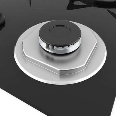 Cooktop Nardelli à Gás Ndl 2b Vidro Preto Flange Inox Preto Bivolt