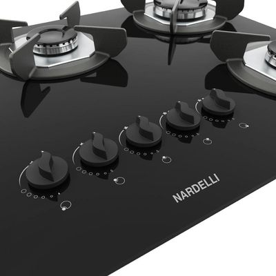 Cooktop Nardelli Safe Ferro Fundido 5 Bocas A Gas Preto Bivolt