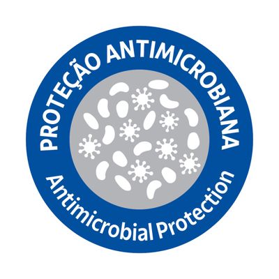 Banqueta Alta para Cozinha Tramontina Amélia Grafite em Polipropileno com Proteção Antimicrobiana