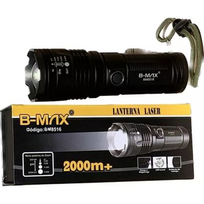 Lanterna Tática Led Laser Ultra Potente 2KM telesc LT8516