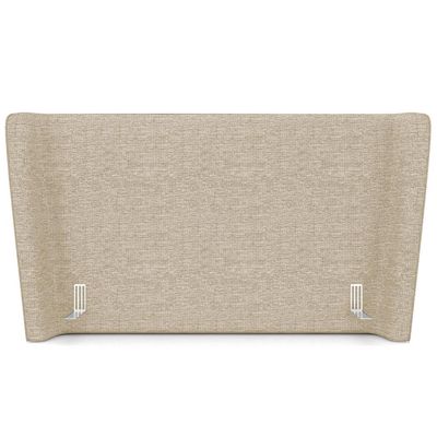 Cabeceira Cama Box Casal 140cm Nilo P05 Linho Bege - Lyam Decor