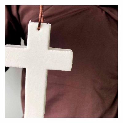 Fantasia De Padre Franciscano Juvenil Com Crucifixo Tamanho M