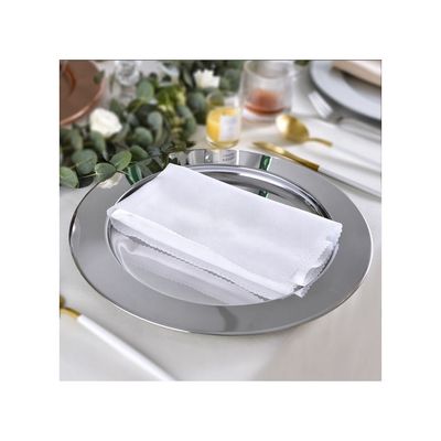 Sousplat Redondo Inox 33cm Mesa Posta Buffet Restaurante 50un