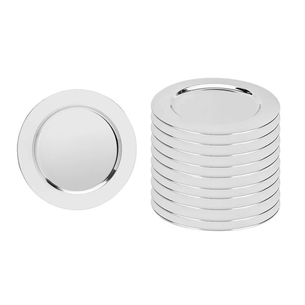 Sousplat Redondo Inox 33cm Mesa Posta Buffet Restaurante 50un