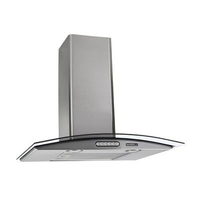 Coifa De Parede 60cm Vidro Curvo Duto Slim Nardelli Inox 220V
