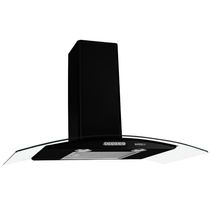 Coifa De Parede 90cm Vidro Curvo Duto Slim Nardelli Black 110V