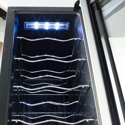 Adega de Vinho Climatizada Electrolux 8 garrafas Uma Porta Acabamento em Alumínio (ACB08) Bivolt