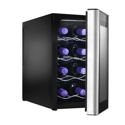 Adega de Vinho Climatizada Electrolux 8 garrafas Uma Porta Acabamento em Alumínio (ACB08) Bivolt