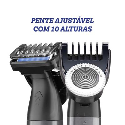 Aparador de Pelos Philco Bivolt 7 Acessórios USB PAP02 Bivolt