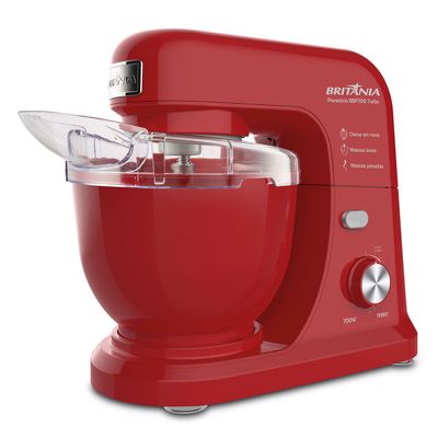 Batedeira Planetária Britânia BBP700V Turbo Vermelho 700W 4L 127V