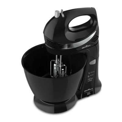 Batedeira Britânia Diamante Cristal Maxx Tigelas 400W Preta 127V