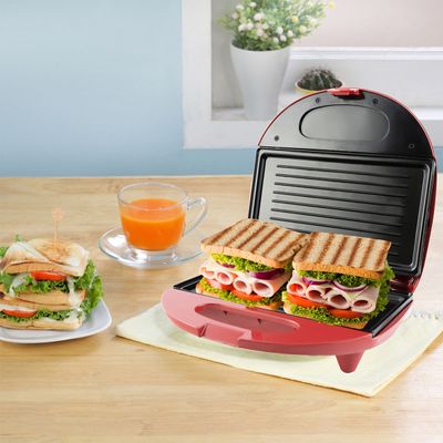 Mini Grill e Sanduicheira Philco Inox Vermelha 750W 220V
