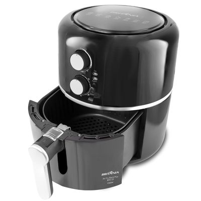 Fritadeira Air Fryer Britânia 4.5L Black Plus 1500W BFR13P 220V