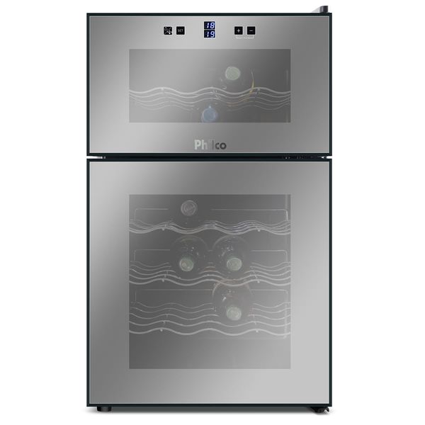Adega de Vinhos Philco PH24 DZ 24 Garrafas 2 Portas 127V