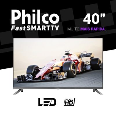 Smart TV 40 Philco LED Roku TV Dolby Audio PTV40M9GR2CGB Bivolt