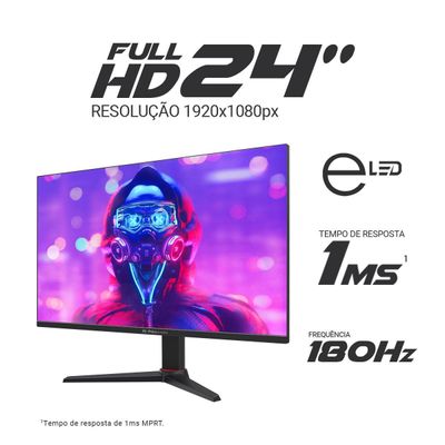 Monitor Gamer Philco 24 180Hz Full HD 1MS PMG24M23T Bivolt