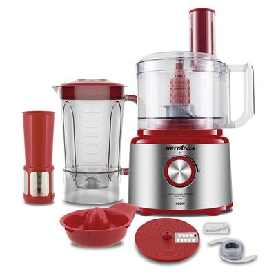 Multiprocessador Britânia 5 em 1 Inox 900W BMP2700V Turbo 127V