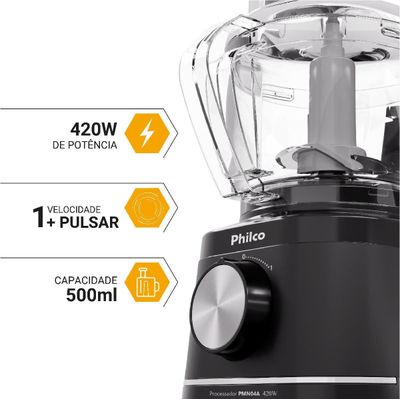 Processador Philco Concept 420W Jarra para 500ml PMN04A 220V