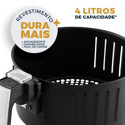 Air Fryer Britânia 4L Revestimento Antiaderente 1500W BFR21P 127V