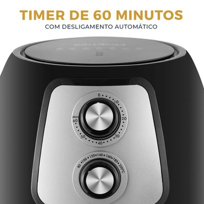 Air Fryer Britânia 4L Revestimento Antiaderente 1500W BFR21P 127V