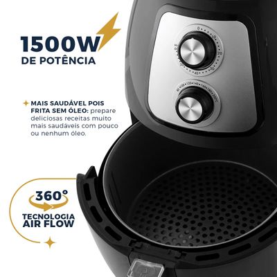 Air Fryer Britânia 4L Revestimento Antiaderente 1500W BFR21P 127V