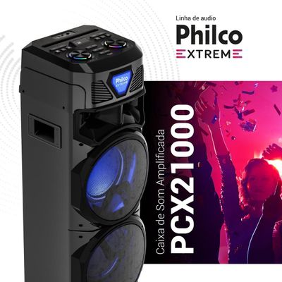 Caixa de som Amplificada Philco Exbass 2100W PCX21000 Bivolt