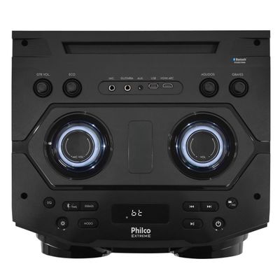 Caixa de Som Amplificada Philco Woofer Duplo 12" PCXE27000 Bivolt