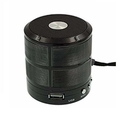 Mini Caixa Caixinha Som Portátil Bluetooth Mp3 Fm Sd Usb 3w Ws-887 Preto