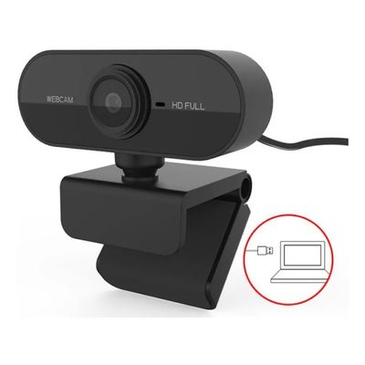 Webcam Usb Full Hd 1080 Mic Câmera Para Notebook Computador