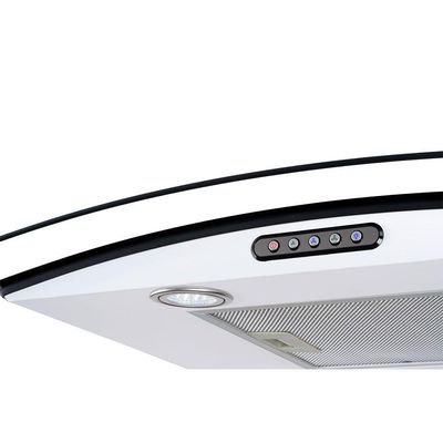 Coifa De Parede 60cm Vidro Curvo Slim Fogatti Branco 110V