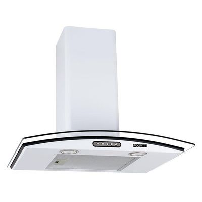 Coifa De Parede 60cm Vidro Curvo Slim Fogatti Branco 110V