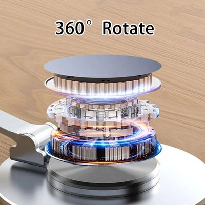 Suporte de Mesa Giratório 360º Dobrável Ajustável Compacto para Celular Tablet