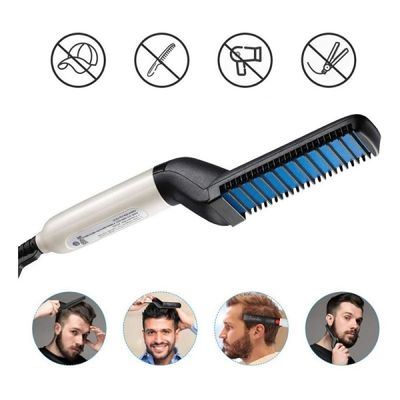 Alisador de Barba e Cabelo Multifuncional Bivolt – Rápido, Prático e Antifrizz - Beleza