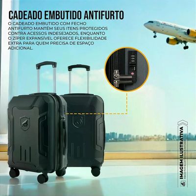 Kit de Viagem Survivor - Mala de Bordo 20" + Necessaire Multiuso – Gshield