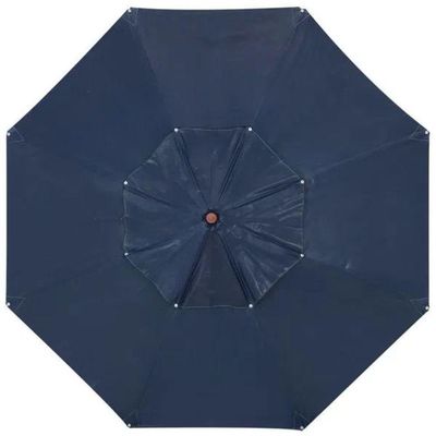 Ombrelone Central Positano Em Madeira 2,40 Metros Azul Bel