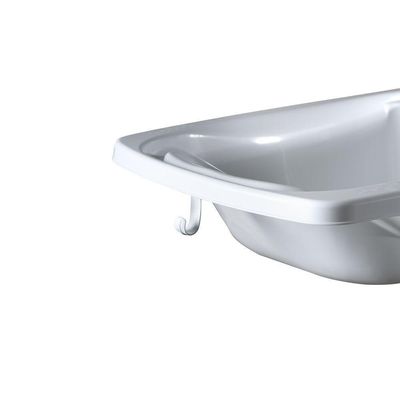 Banheira Com Trocador Desmontável Galzerano Premium 7005 Dobrável Branca E Rosa